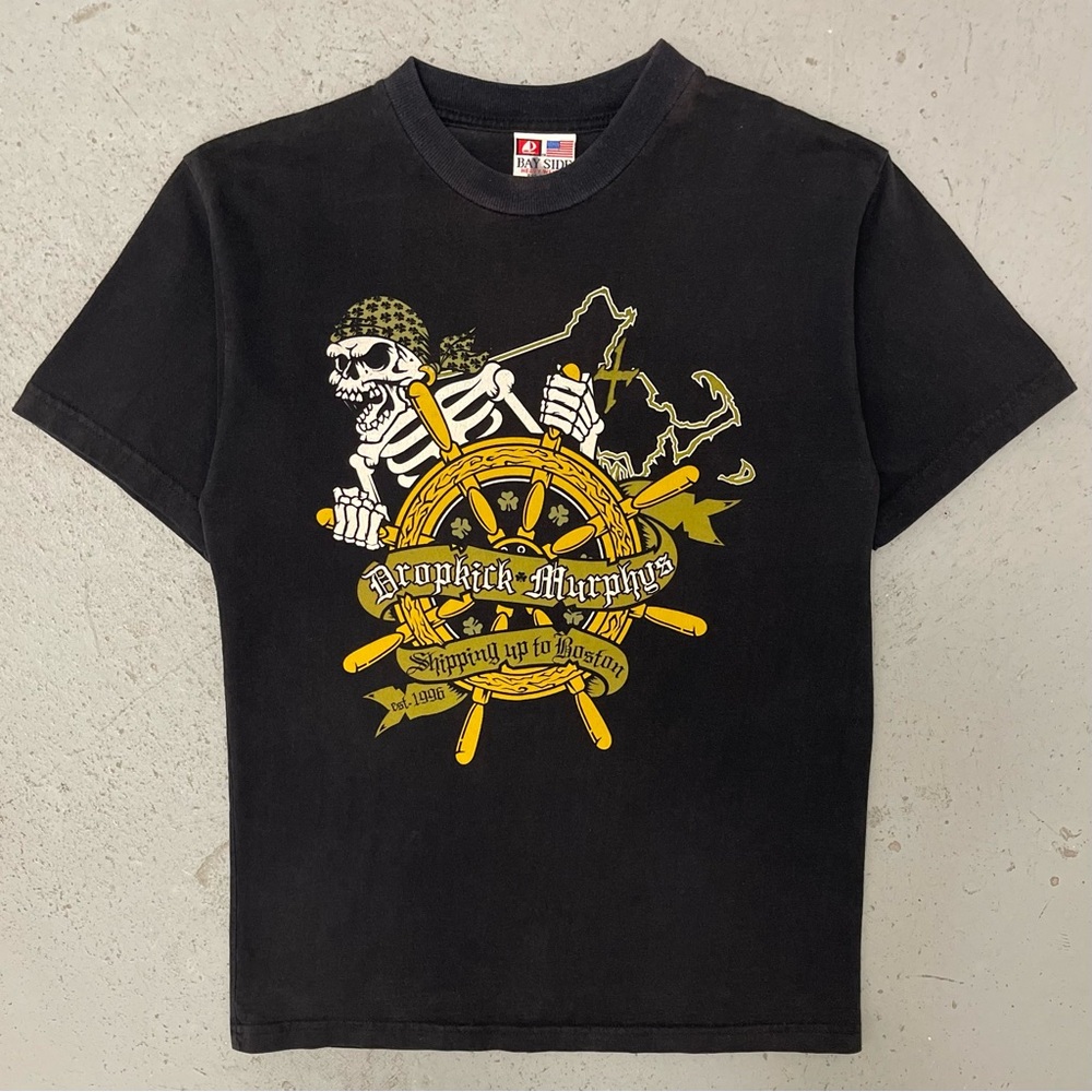 Vintage 2000s Dropkick Murphys Shipping Up To Boston Rare Punk T Shirt Medium